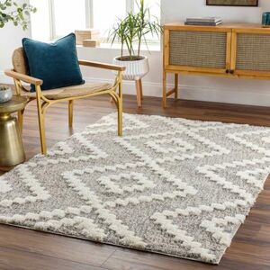 "Rian 5'3"" x 7' Bone/Multi Brown/Cloud Gray/Nutmeg/Dark Gray/Oatmeal/Ivory/Gray/Medium Gray Area Rug - Hauteloom"