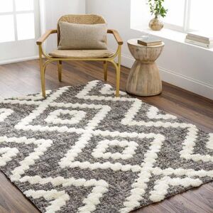 "Rian 5'3"" x 7' Bone/Taupe/Gray/Multi Brown/Nutmeg/Ivory/Light Brown/Oatmeal/Black/Medium Gray Area Rug - Hauteloom"