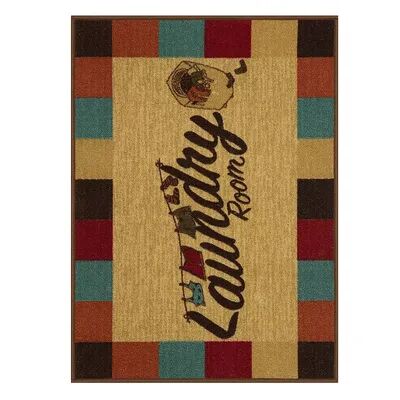 Ottomanson Laundry Room Rug, Multicolor, 2X5FT OVL