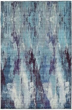 Unique Loom Lilly Jardin Rug, Blue, 3X5 Ft