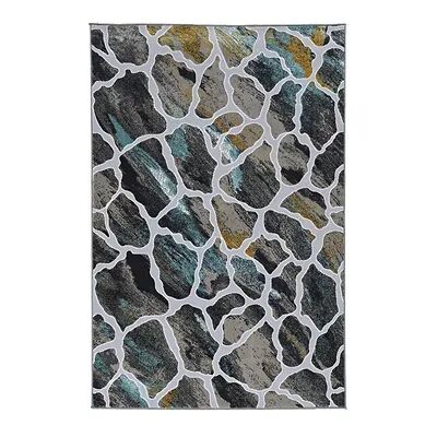 Linon Elixir Simeon Rug, Grey, 8X10.5 Ft