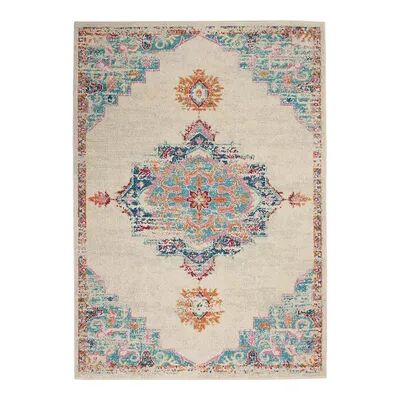 Nourison Passion Antique Multi Area Rug, Multicolor, 4Ft Rnd