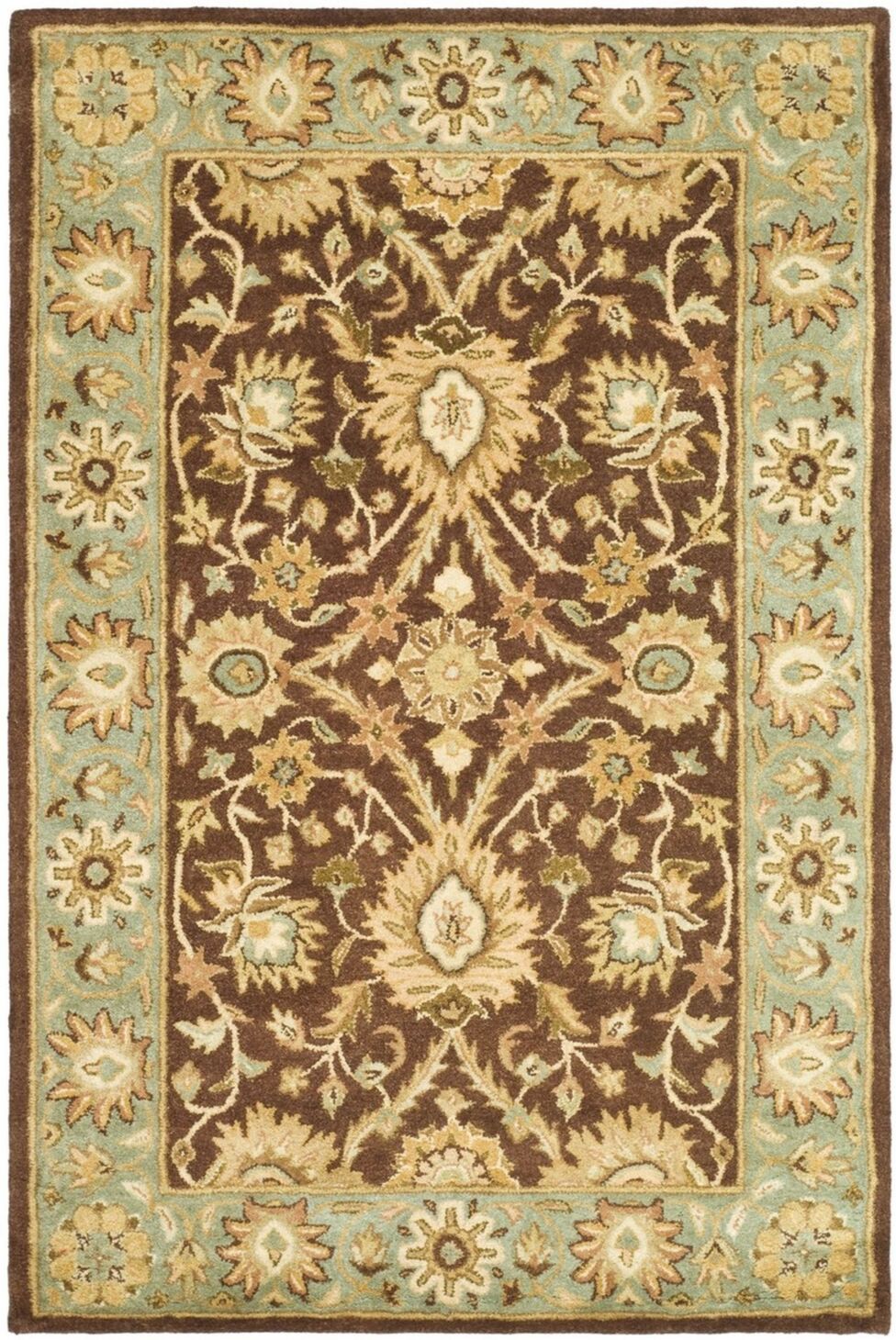 Safavieh Antiquity At249 Chocolate 4' x 6' Area Rug - Chocolate