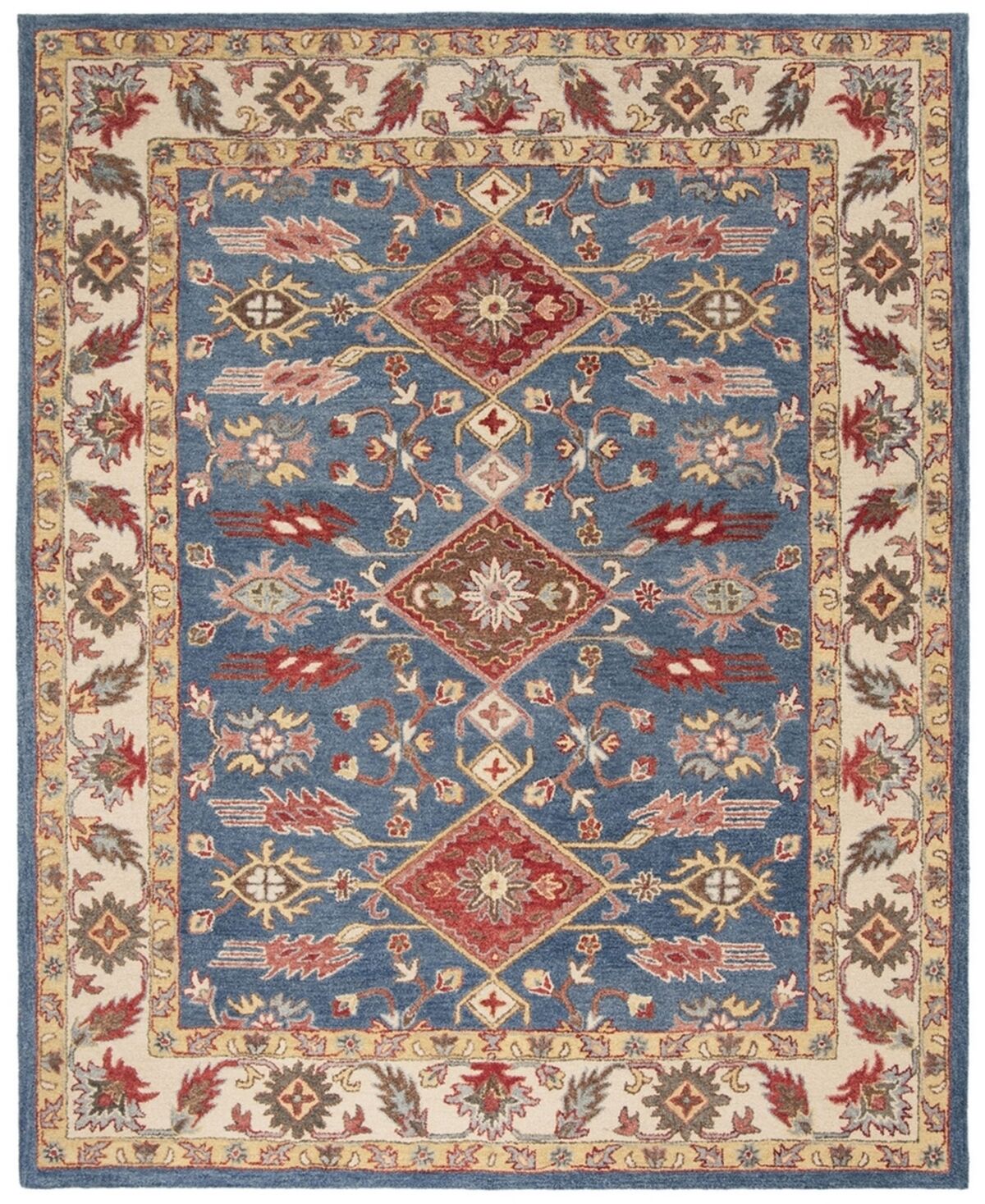 Safavieh Antiquity At506 Blue and Red 8' x 10' Area Rug - Blue