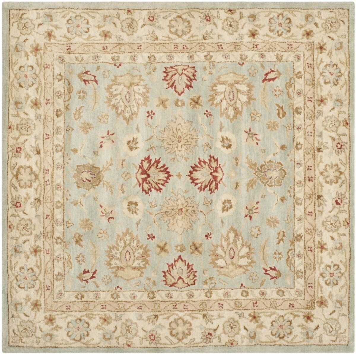 Safavieh Antiquity At822 Bluestone 8' x 8' Square Area Rug - Bluestone