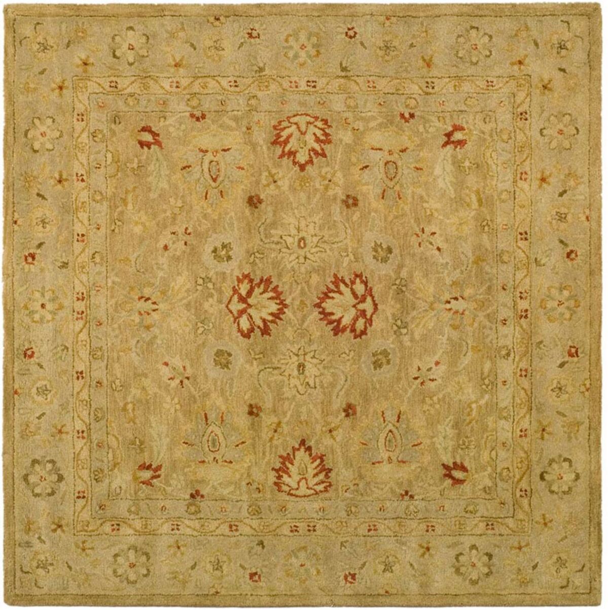 Safavieh Antiquity At822 Brown 8' x 8' Square Area Rug - Brown