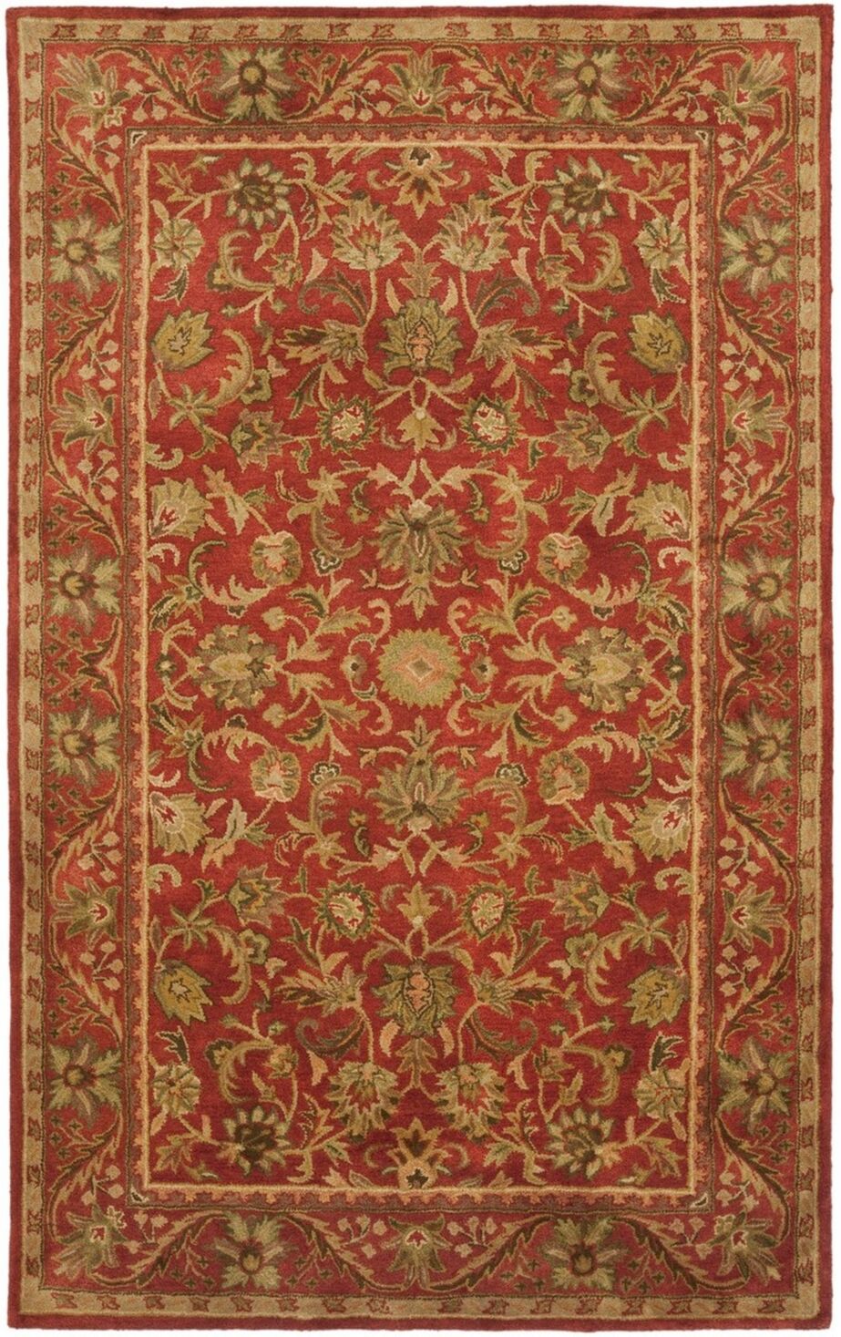 Safavieh Antiquity At52 Red 6' x 9' Area Rug - Red