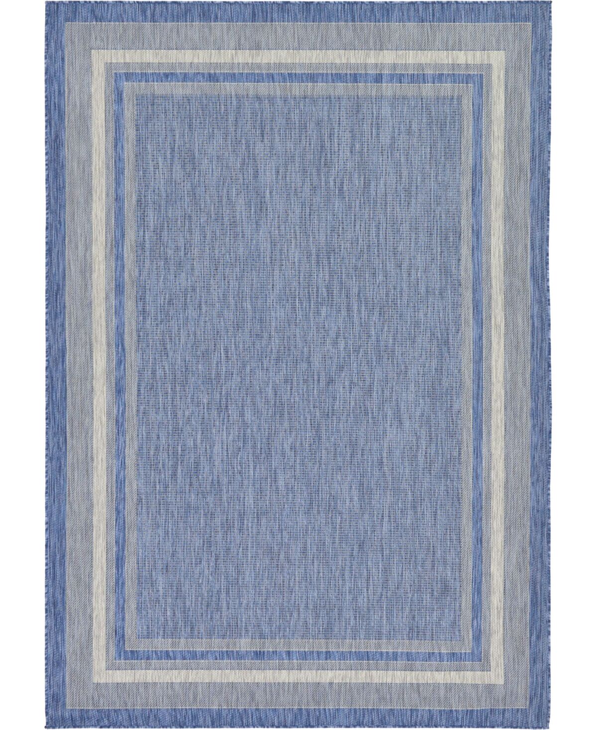 Bayshore Home Outdoor Pashio Pas5 7' x 10' Area Rug - Blue