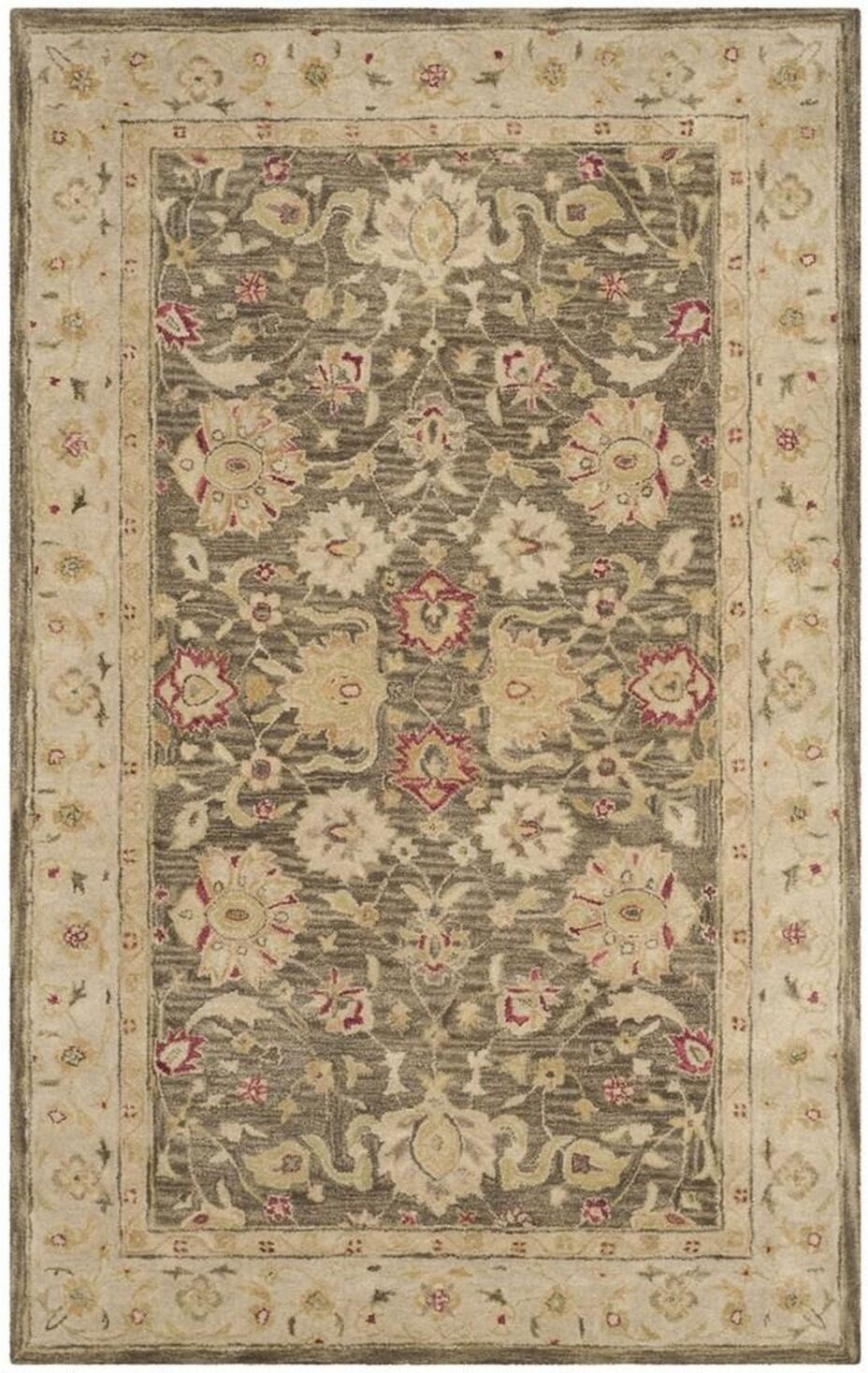 Safavieh Antiquity At853 Olive and Gray 6' x 9' Area Rug - Olive