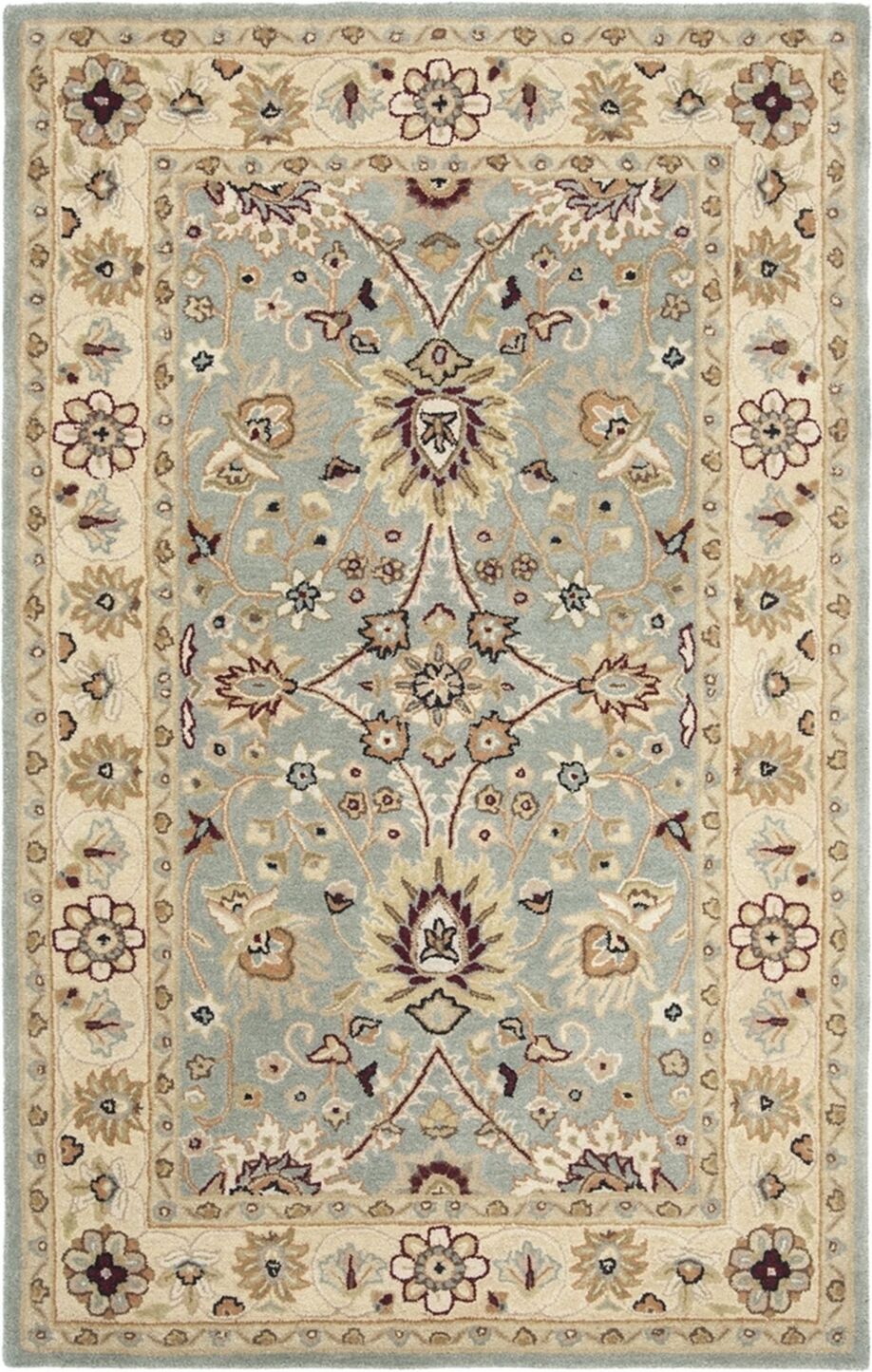 Safavieh Antiquity At249 Mist and Ivory 5' x 8' Area Rug - Mist