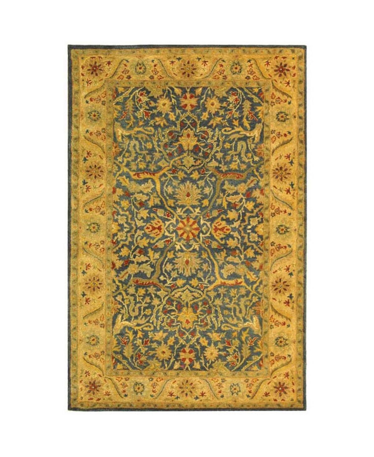 Safavieh Antiquity At14 Blue 6' x 9' Area Rug - Blue