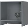 RAU Monitorgehäuse mit integriertem Aktivlüfter, HxBxT 710 x 720 x 550 mm, anthrazit-metallic