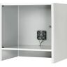 RAU Monitorgehäuse mit integriertem Aktivlüfter, HxBxT 710 x 720 x 550 mm, lichtgrau RAL 7035