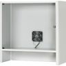 RAU Monitorgehäuse mit integriertem Aktivlüfter, HxBxT 710 x 720 x 300 mm, lichtgrau RAL 7035