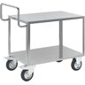 eurokraft pro ESD-Montagewagen, 2 Etagen, Ladeflächen-LxB 1050 x 700 mm