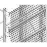 Gitterrückwand GRM-Set 5, Regalhöhe 3600 x Regallänge 2200 mm