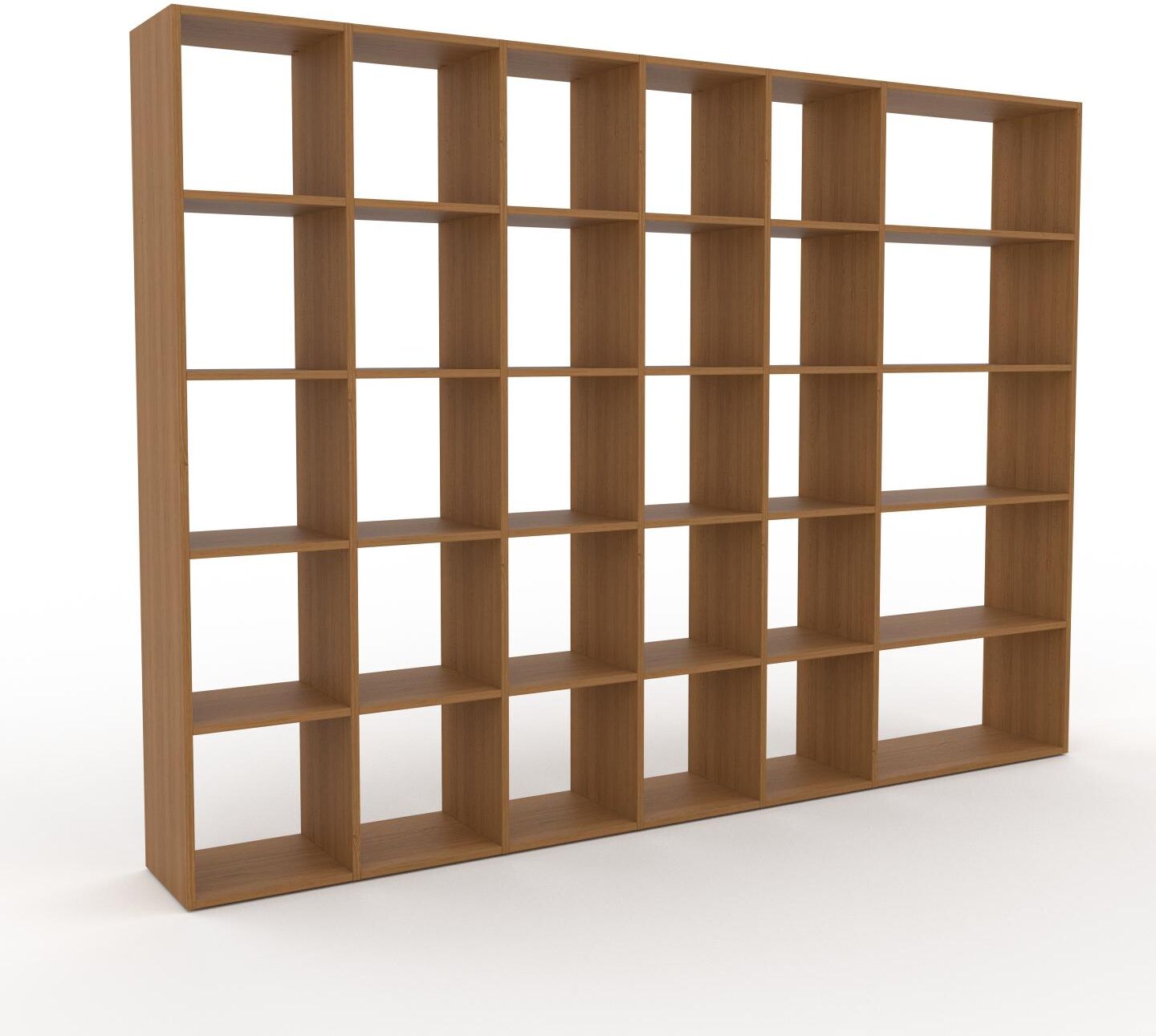 MYCS Bücherregal Eiche, Holz - Modernes Regal für Bücher: Hochwertige Qualität, einzigartiges Design - 270 x 195 x 35 cm, konfigurierbar