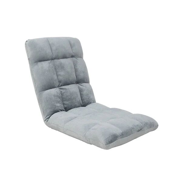 Unbranded Grey Adjustable Cushioned Floor Gaming Lounge Chair 99 X 41 X 12 Cm