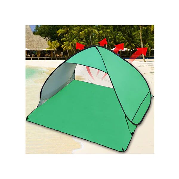 Unbranded Pop Up Portable Beach Canopy Sun Shade Green