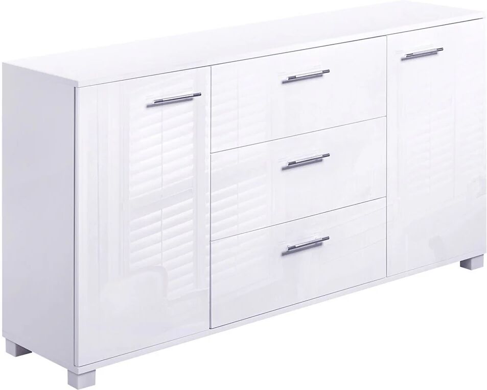 Artiss High Gloss Sideboard Storage Cabinet Cupboard White