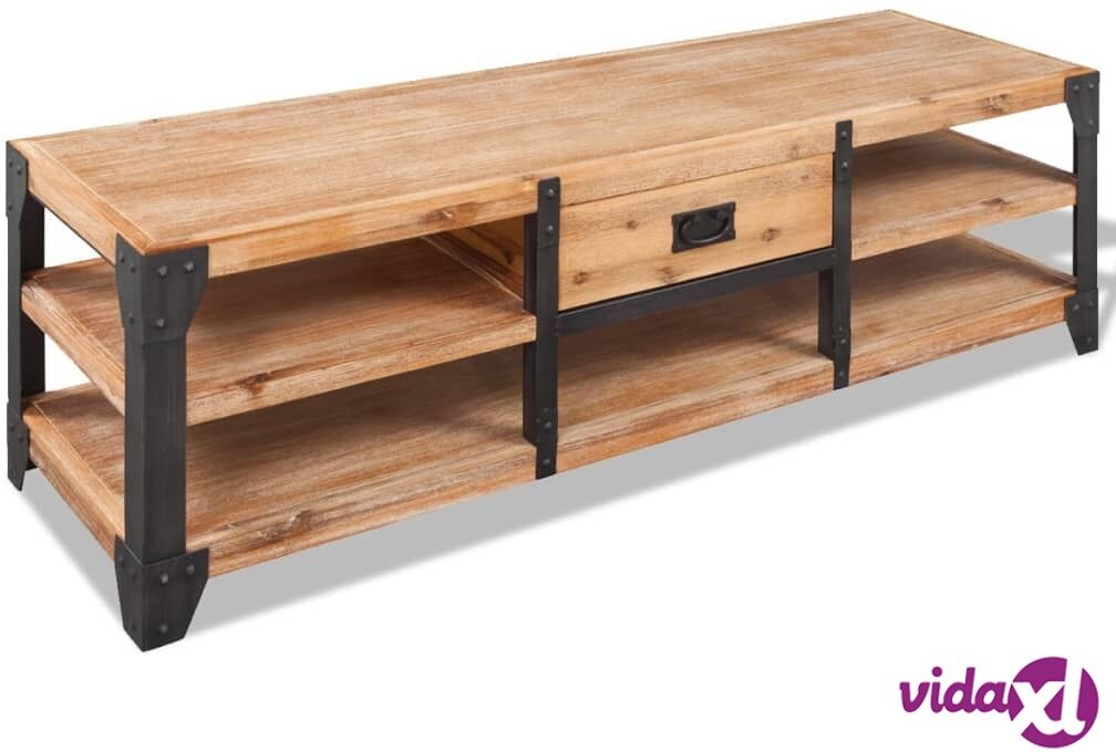 vidaXL TV Stand Solid Acacia Wood 140x40x45 cm