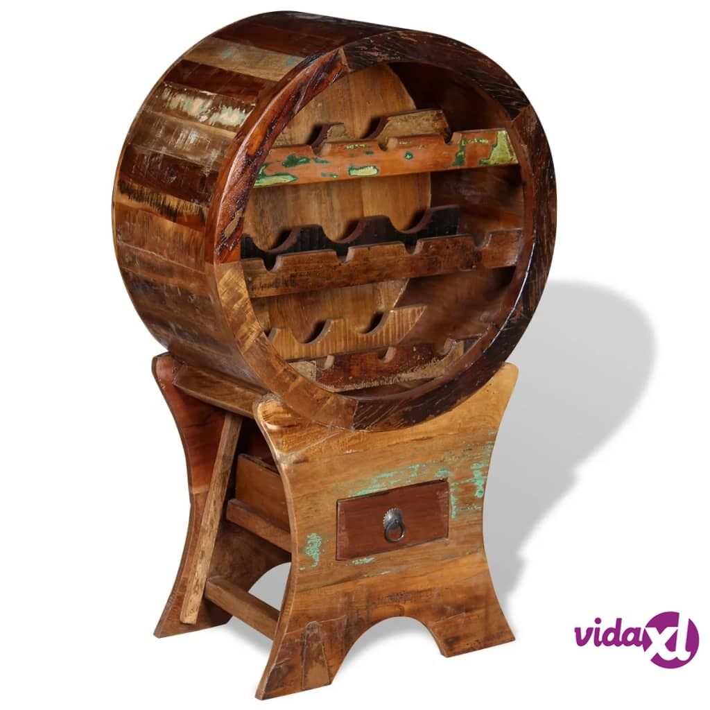 vidaXL Wine Rack for 10 Bottles Solid Reclaimed Wood