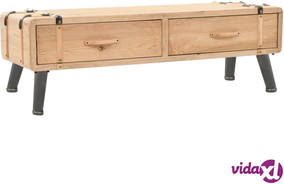 vidaXL TV Cabinet Solid Fir Wood 120x33x35 cm