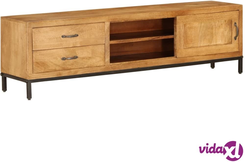 vidaXL TV Cabinet Solid Mango Wood 140x30x40 cm