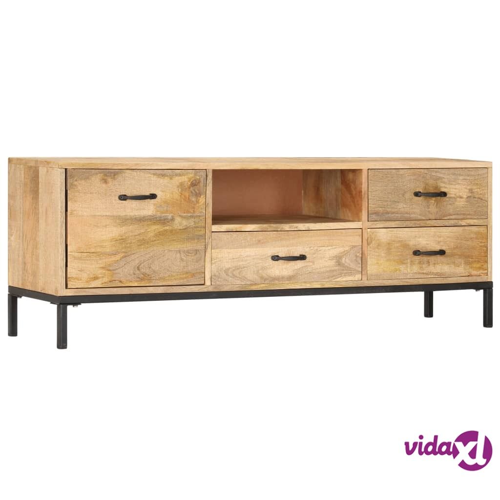 vidaXL TV Cabinet 130x30x45 cm Solid Mango Wood
