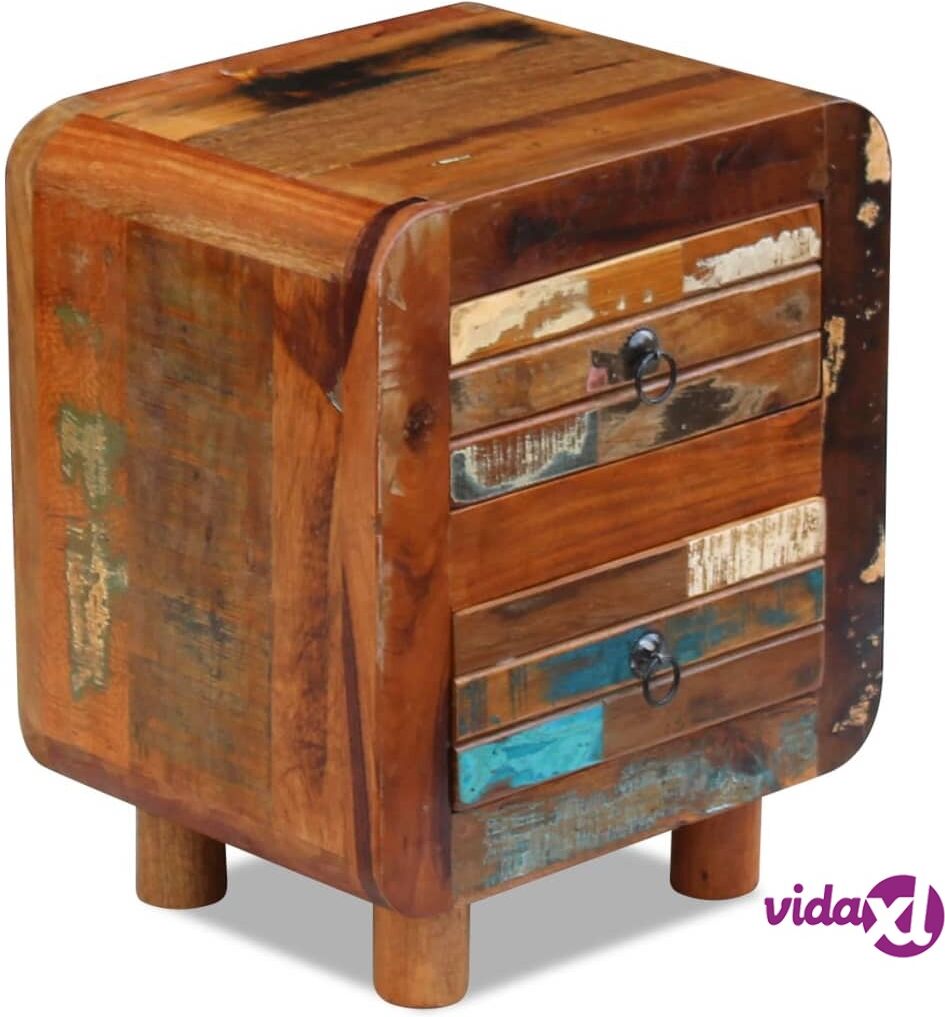 vidaXL Night Cabinet Solid Reclaimed Wood 43x33x51 cm