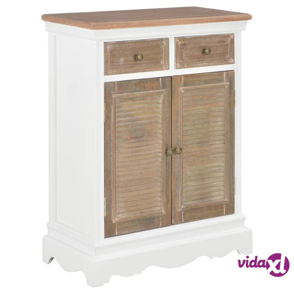 vidaXL Sideboard White 60x30x80 cm Solid Wood