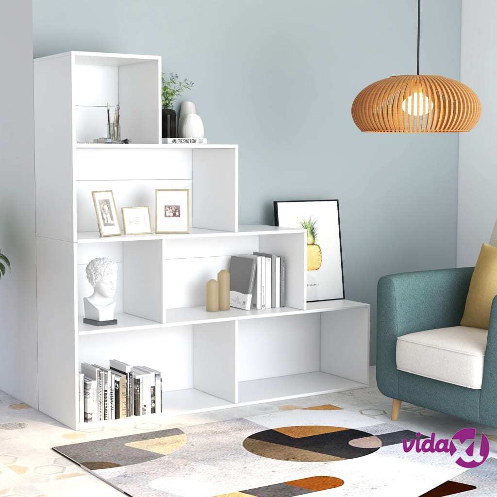 vidaXL Book Cabinet/Room Divider White 155x24x160 cm Chipboard