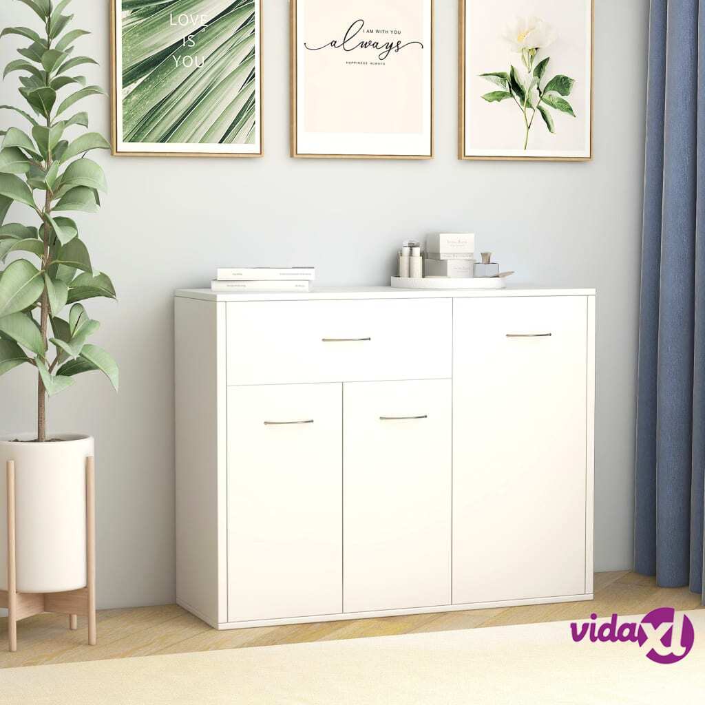 vidaXL Sideboard White 88x30x70 cm Chipboard