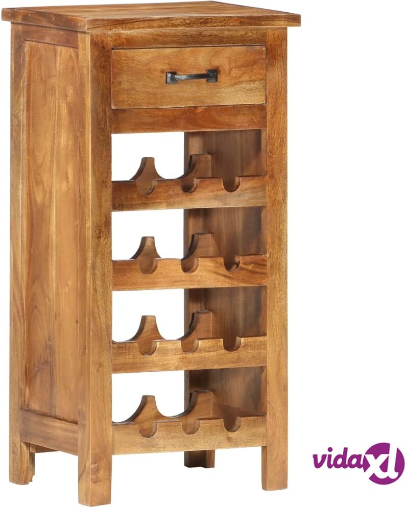 vidaXL Wine Cabinet 40x30x80 cm Solid Acacia Wood