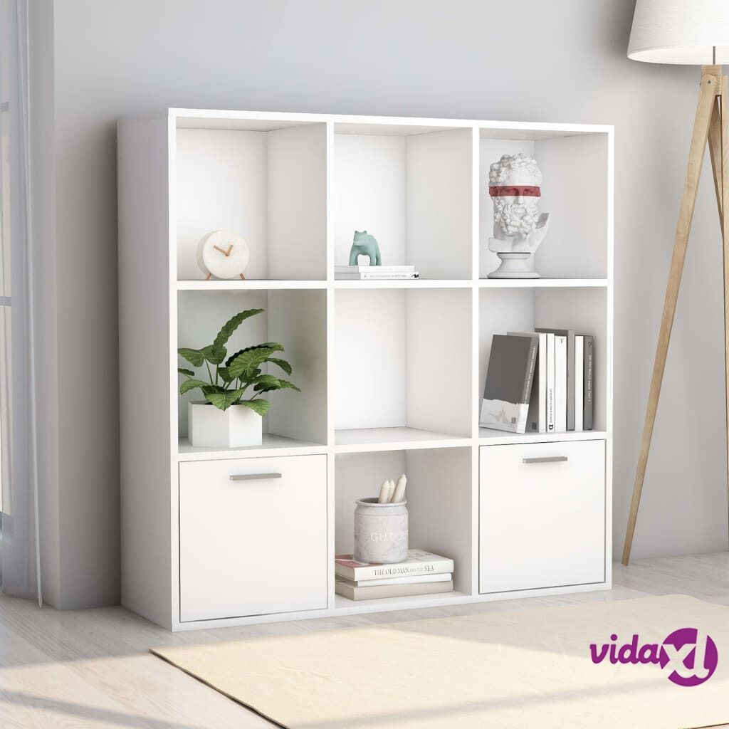 vidaXL Book Cabinet White 98x30x98 cm Chipboard