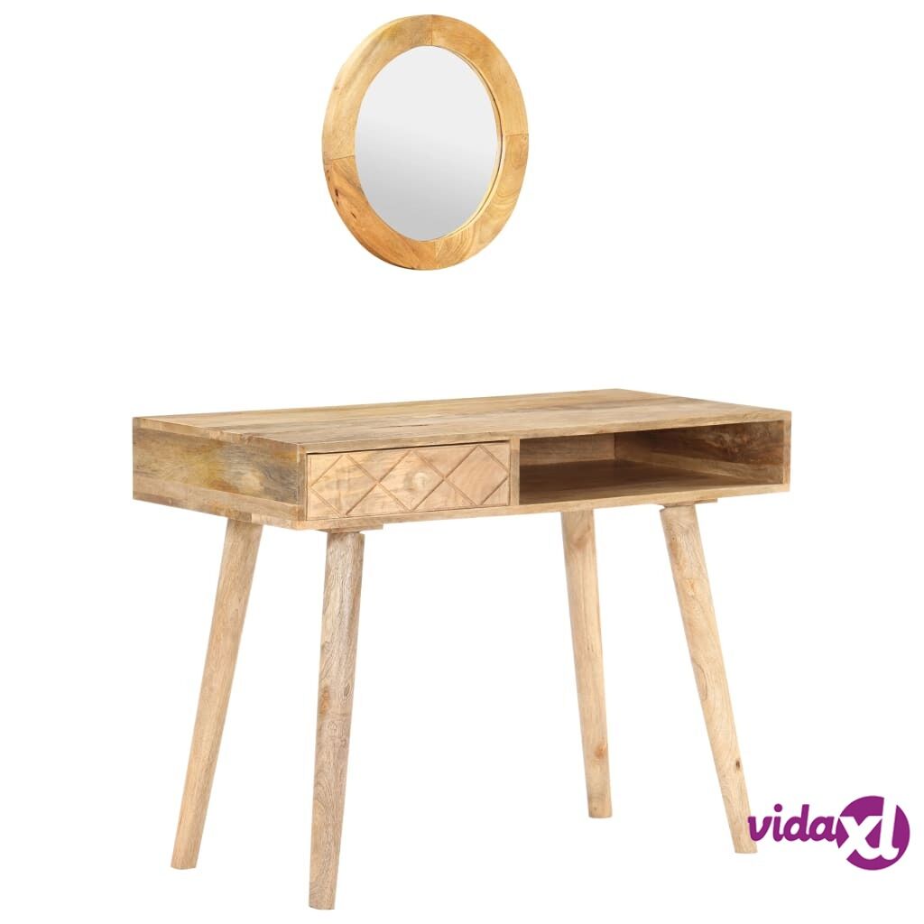 vidaXL Dressing Table 100x50x76 cm Solid Mango Wood
