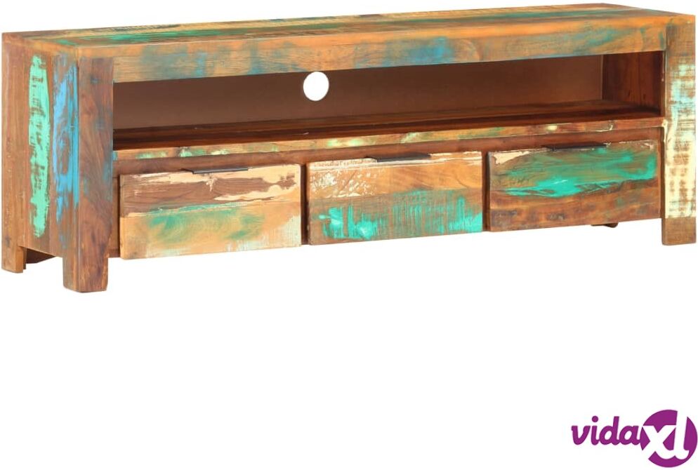 vidaXL TV Cabinet 119x30x41 cm Solid Reclaimed Wood