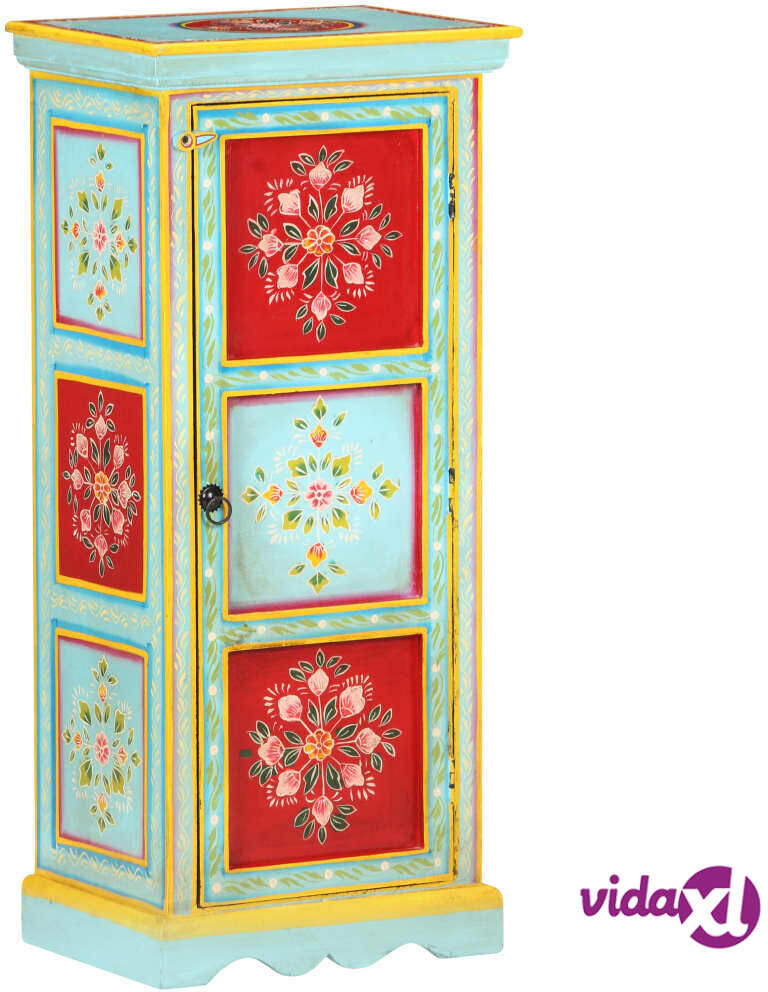 vidaXL Hand Painted Highboard 40x30x90 cm Solid Mango Wood