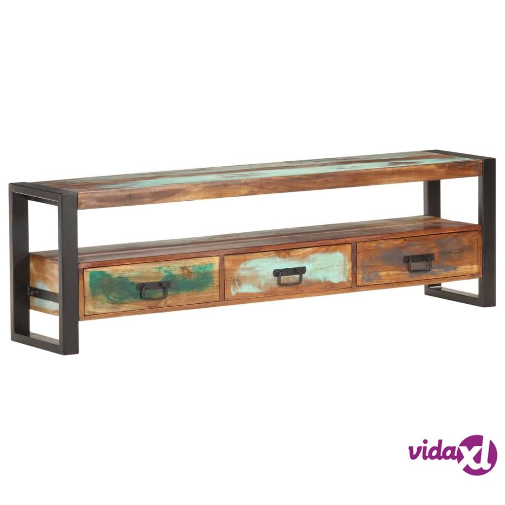 vidaXL TV Cabinet 150x30x45 cm Solid Reclaimed Wood
