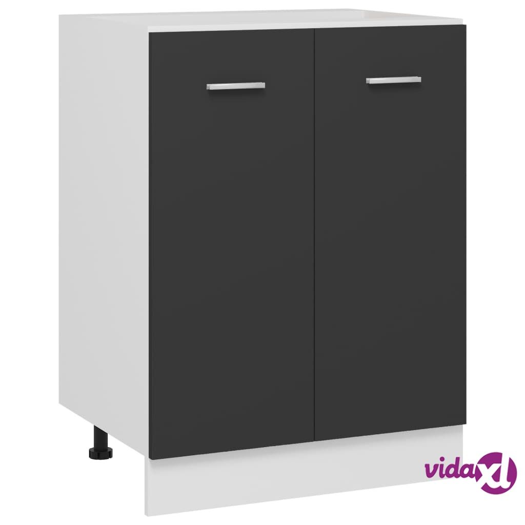 vidaXL Bottom Cabinet Grey 60x46x81.5 cm Chipboard