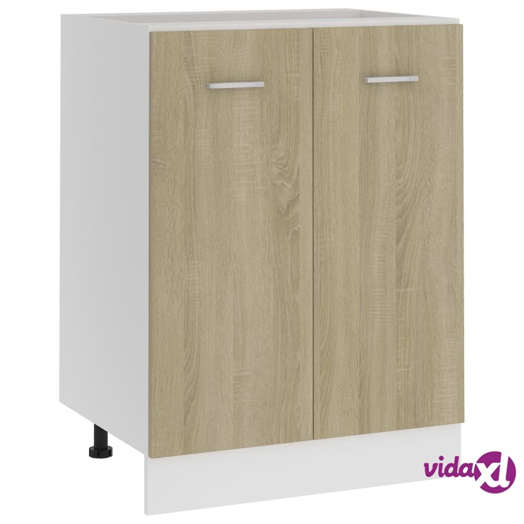 vidaXL Bottom Cabinet Sonoma Oak 60x46x81.5 cm Chipboard