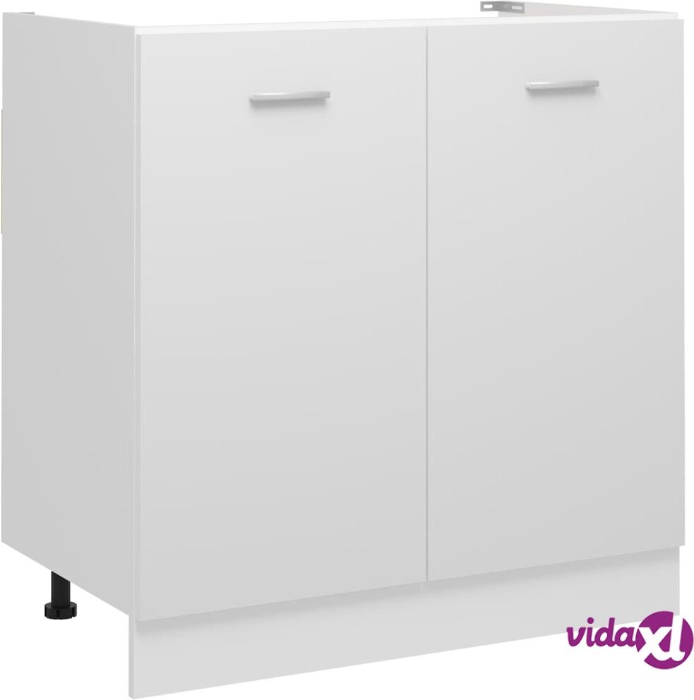 vidaXL Sink Bottom Cabinet White 80x46x81.5 cm Chipboard