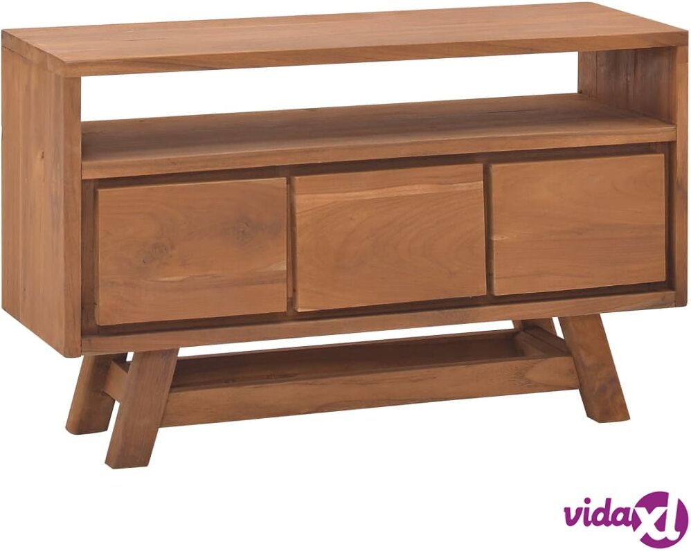 vidaXL TV Cabinet 80x30x50 cm Solid Teak Wood