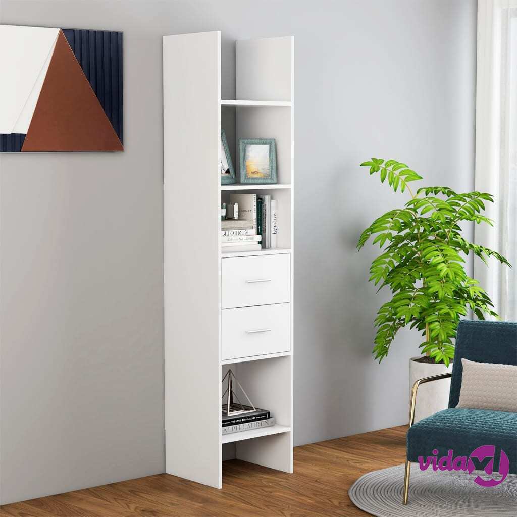 vidaXL Book Cabinet White 40x35x180 cm Chipboard