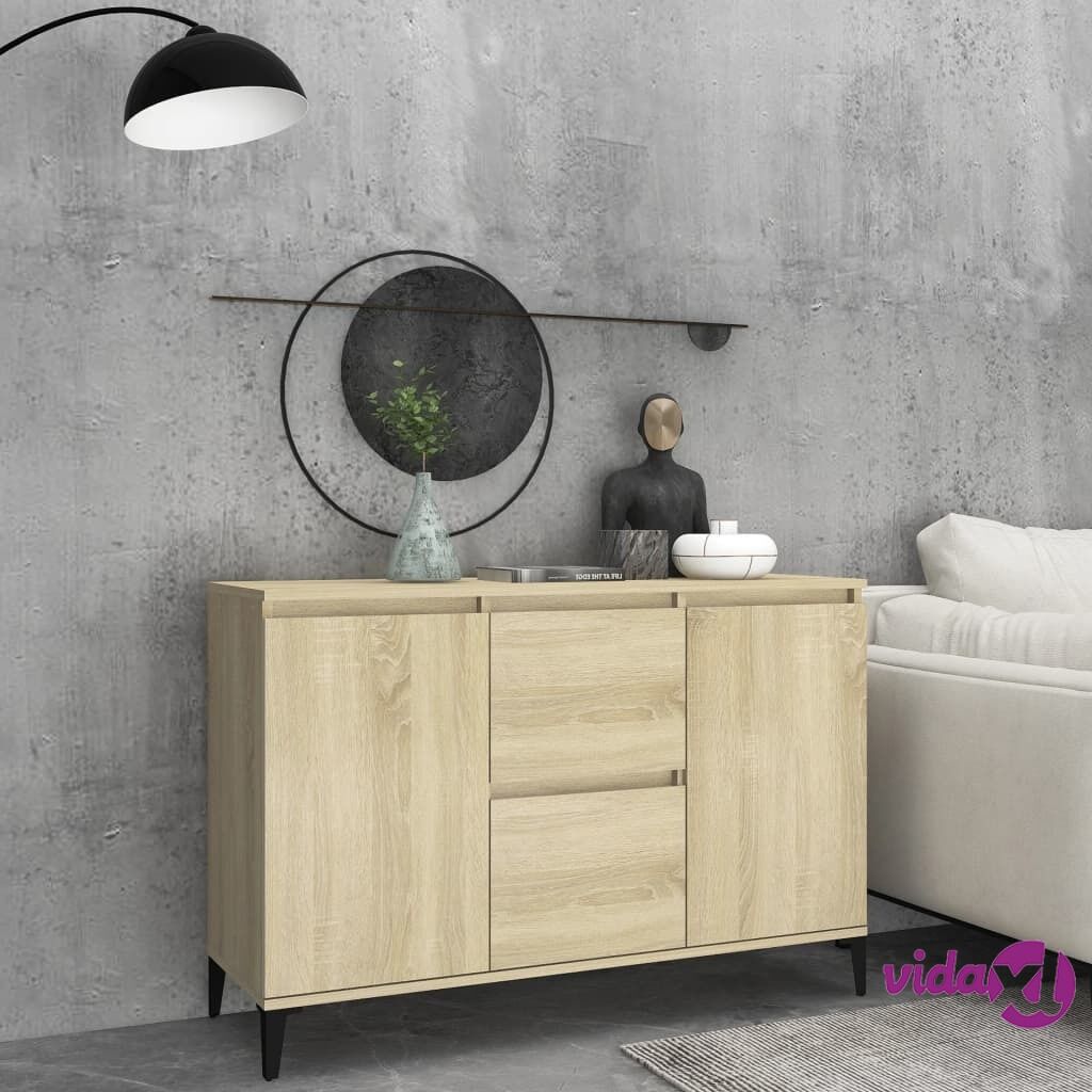 vidaXL Sideboard Sonoma Oak 104x35x70 cm Chipboard