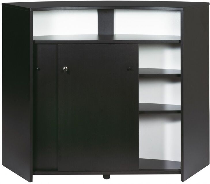 Simmob Comptoir d'Accueil 2 Portes Noir 135 cm