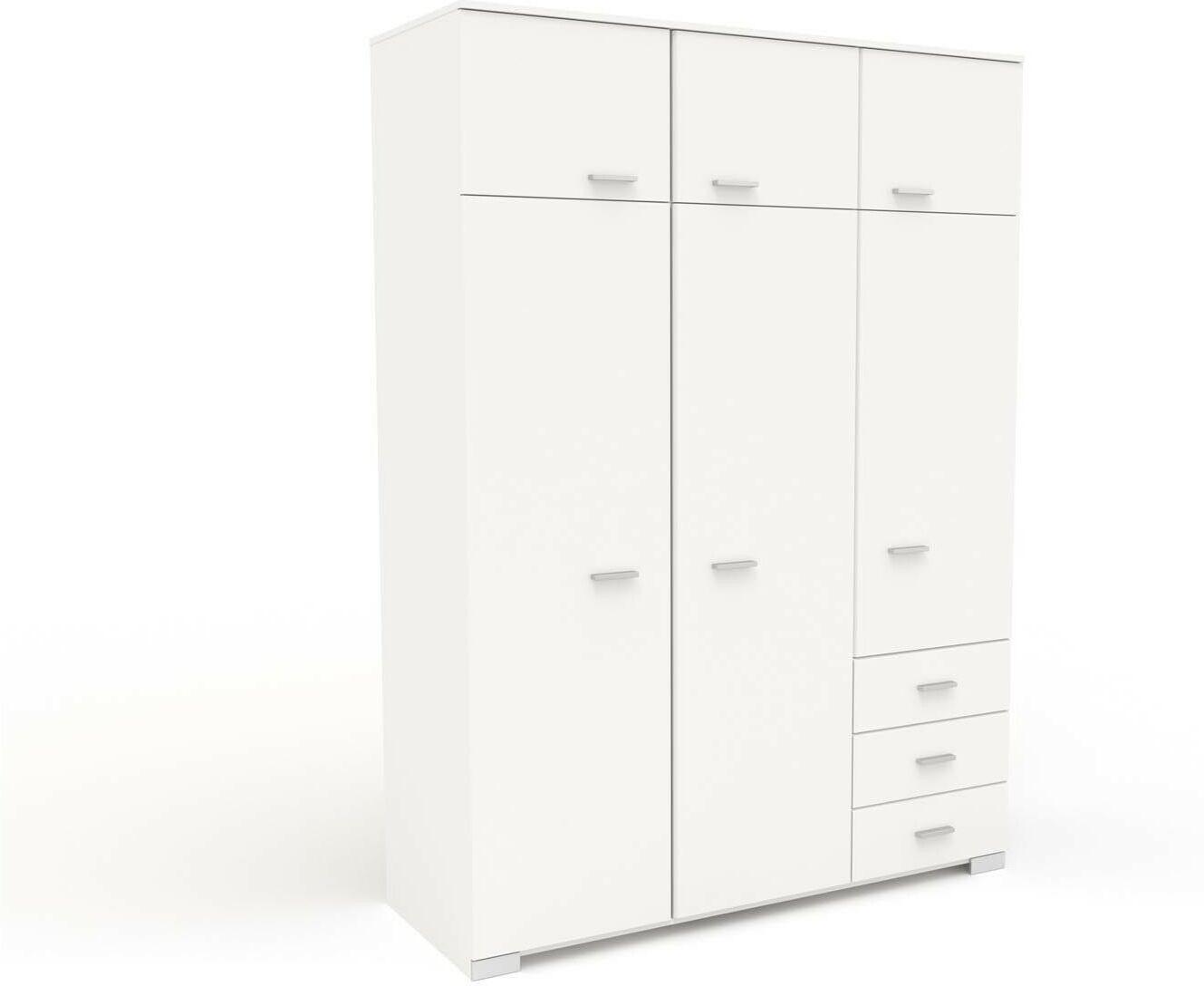 Mobistoxx Armoire INFINITY II 6 portes et 3 tiroirs blanc