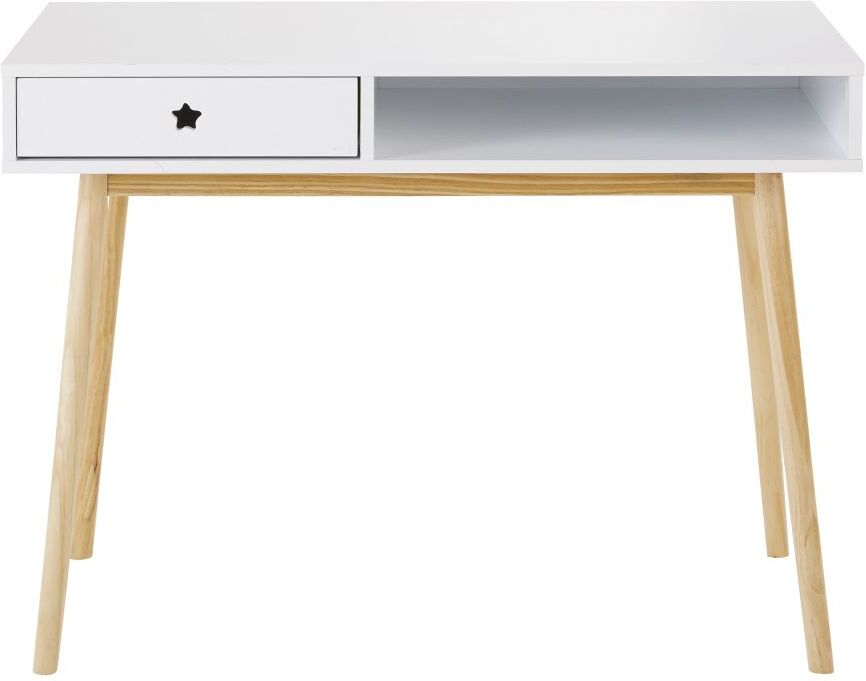 Maisons du Monde Bureau 1 tiroir blanc