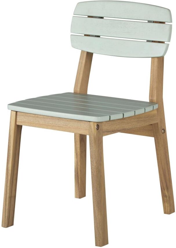 Maisons du Monde Chaise de jardin enfant en acacia massif vert pastel