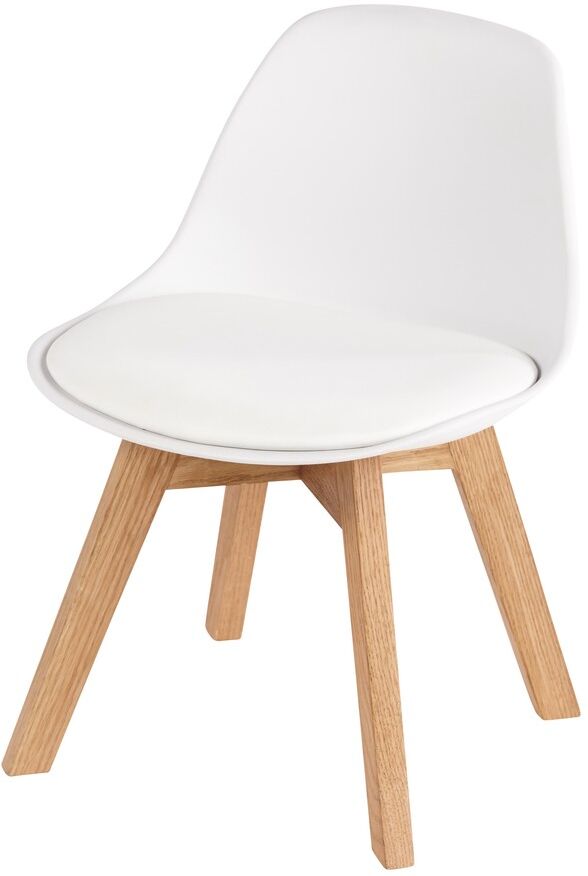 Maisons du Monde Chaise style scandinave enfant blanche et chêne